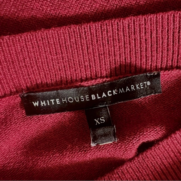 WHBM hunter green and burgundy sweaters 2 sweater bundle size XS - Picture 8 of 13